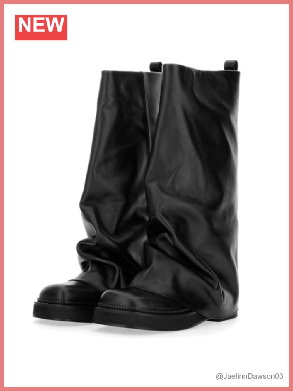 Slouch Boots Women Mid Calf Fold Over Moto Comfortable